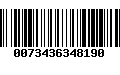 Código de Barras 0073436348190
