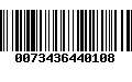 Código de Barras 0073436440108