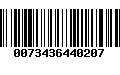 Código de Barras 0073436440207