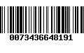 Código de Barras 0073436648191