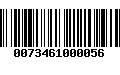 Código de Barras 0073461000056