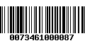 Código de Barras 0073461000087