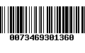 Código de Barras 0073469301360