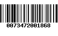 Código de Barras 0073472001868