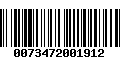 Código de Barras 0073472001912