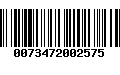 Código de Barras 0073472002575