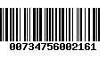 Código de Barras 00734756002161