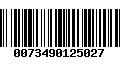 Código de Barras 0073490125027