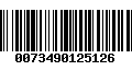 Código de Barras 0073490125126