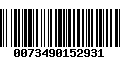 Código de Barras 0073490152931