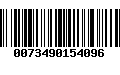 Código de Barras 0073490154096