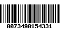 Código de Barras 0073490154331