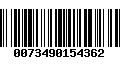 Código de Barras 0073490154362
