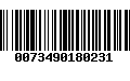 Código de Barras 0073490180231