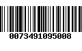 Código de Barras 0073491095008