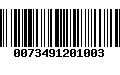 Código de Barras 0073491201003