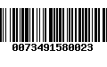 Código de Barras 0073491580023