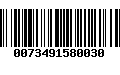 Código de Barras 0073491580030