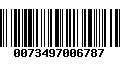 Código de Barras 0073497006787