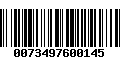 Código de Barras 0073497600145