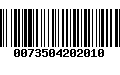 Código de Barras 0073504202010