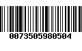 Código de Barras 0073505980504