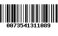 Código de Barras 0073541311089