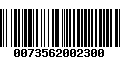 Código de Barras 0073562002300