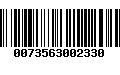 Código de Barras 0073563002330