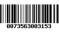 Código de Barras 0073563003153