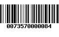 Código de Barras 0073570000084