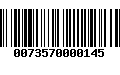 Código de Barras 0073570000145