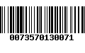 Código de Barras 0073570130071