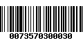 Código de Barras 0073570300030