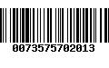 Código de Barras 0073575702013