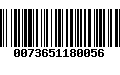 Código de Barras 0073651180056