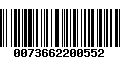 Código de Barras 0073662200552