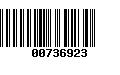 Código de Barras 00736923