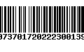 Código de Barras 00737017202223001399