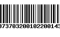 Código de Barras 00737032001022001437