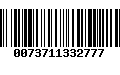 Código de Barras 0073711332777
