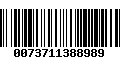 Código de Barras 0073711388989