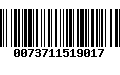 Código de Barras 0073711519017