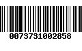 Código de Barras 0073731002858