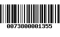 Código de Barras 0073800001355