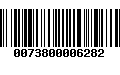 Código de Barras 0073800006282