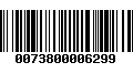 Código de Barras 0073800006299