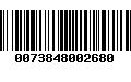 Código de Barras 0073848002680