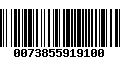 Código de Barras 0073855919100