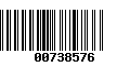 Código de Barras 00738576